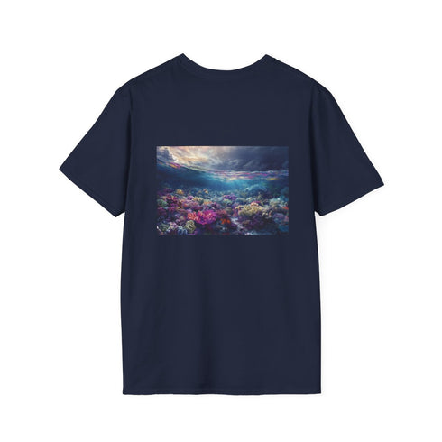 Reef Revival: Vibrant Coral Tee