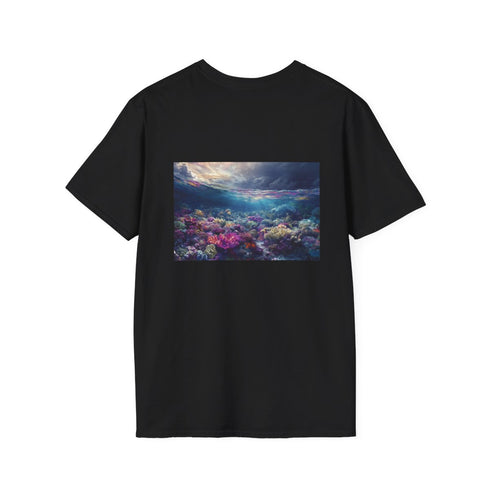 Reef Revival: Vibrant Coral Tee