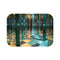 "Reflective Dimension Maze Bath Mat"