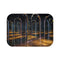 "Reflective Mirror Maze Bath Mat"