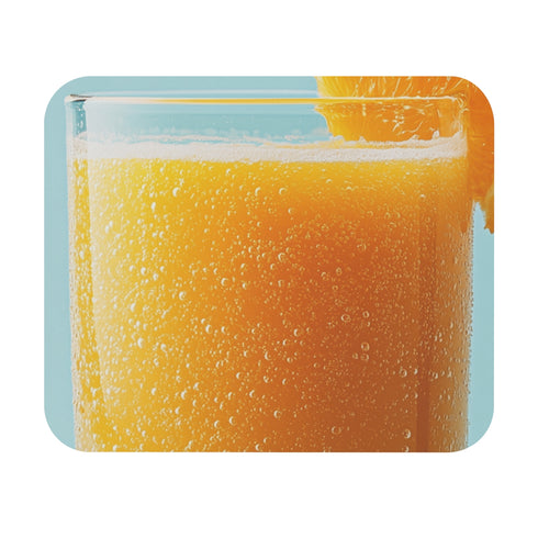 Refreshing Orange Juice Mouse Pad