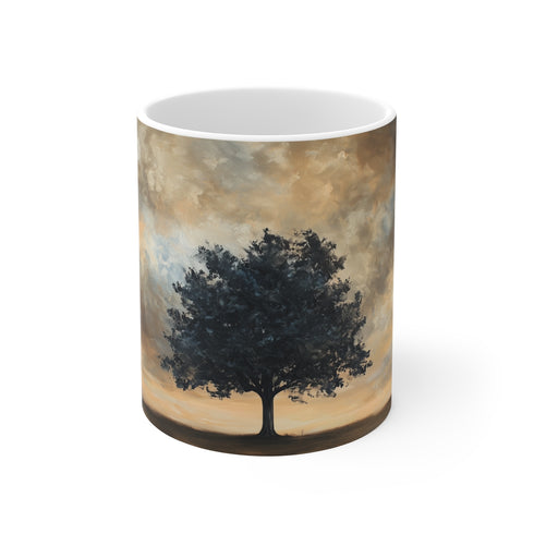 "Resilient Tree Skyline Coffee Mug"