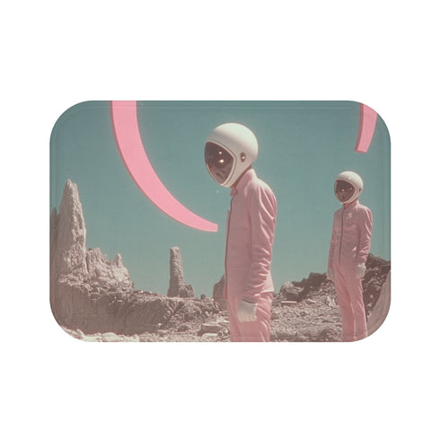"Retro 80s Sci-Fi VHS Bath Mat"