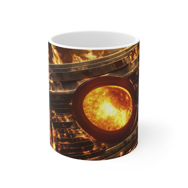 Retro Cassette Tape Solar Flare Mug