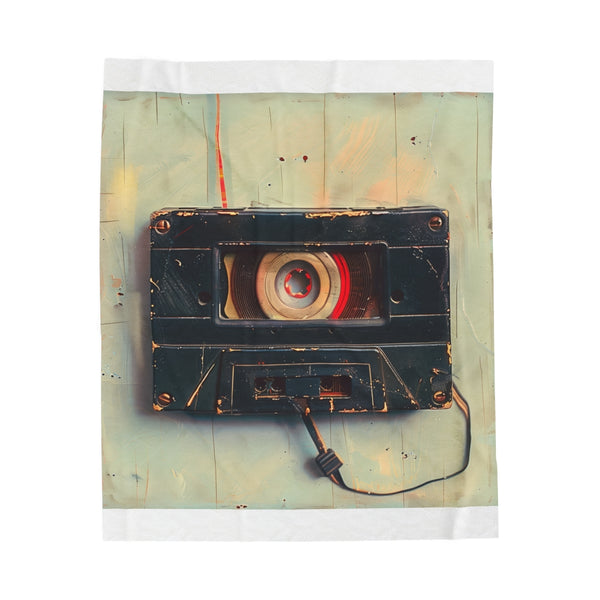 "Retro Chic Cassette Tape Blanket"