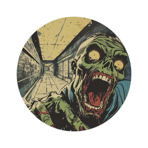 "Retro Comic Panel Round Rug"