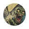 "Retro Comic Panel Round Rug"
