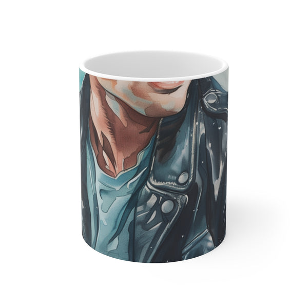 "Retro Cool Grease Watercolor Mug"