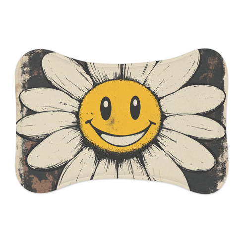 "Retro Floral Happy Pet Mat"
