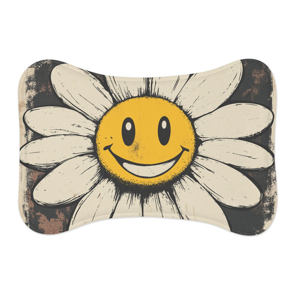 "Retro Floral Happy Pet Mat"