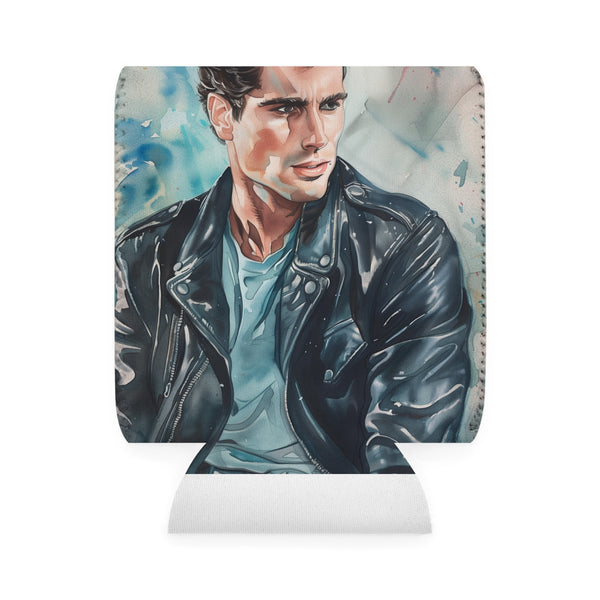 Retro Grease Watercolor Can Cooler