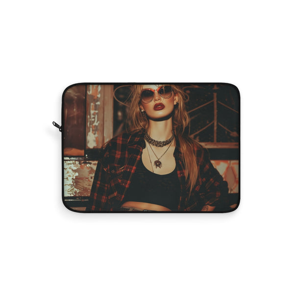 "Retro Grunge Laptop Sleeve"