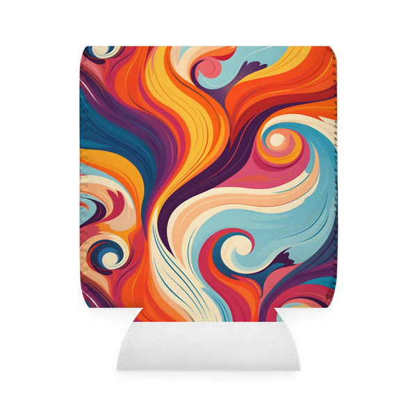 Retro Marine Texture Can Cooler