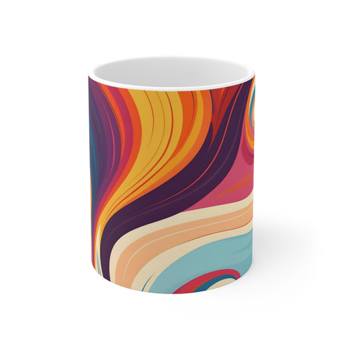 "Retro Marine Texture Mug"