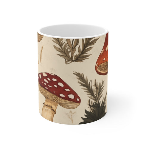 "Retro Mushroom Magic Coffee Mug"