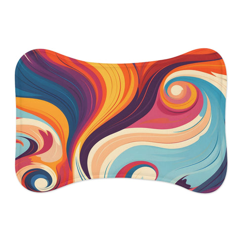 "Retro Ocean Oasis Pet Mat"