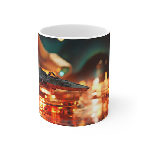 Retro Pinball Battlefield Coffee Mug