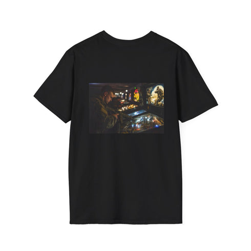 Retro Pinball Battlefield Graphic T-Shirt