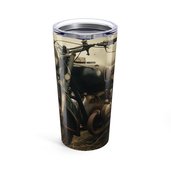 Retro Ride Drinking Bottle: Vintage Motorcycle Themed