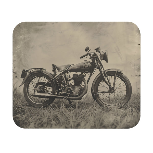 Retro Ride Mouse Pad Vintage Motorcycle Design
