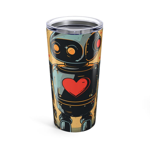 Retro Robot Drinking Bottle: Quench Your Thirst in Style!