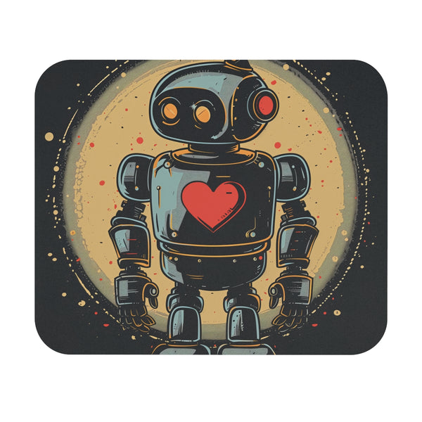 Retro Robot Mouse Pad Futuristic Fun for Your Workspace