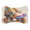 "Retro Roller Skate Stripe Pet Mat: Roll in Style!"