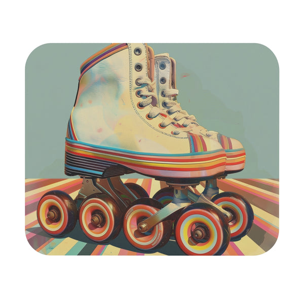 Retro Roller Skates Mouse Pad Glide into Nostalgia