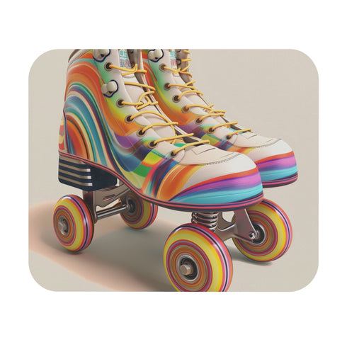 Retro Roller Skates Mouse Pad