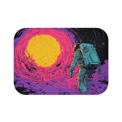 "Retro Sci-Fi Comic Bath Mat"