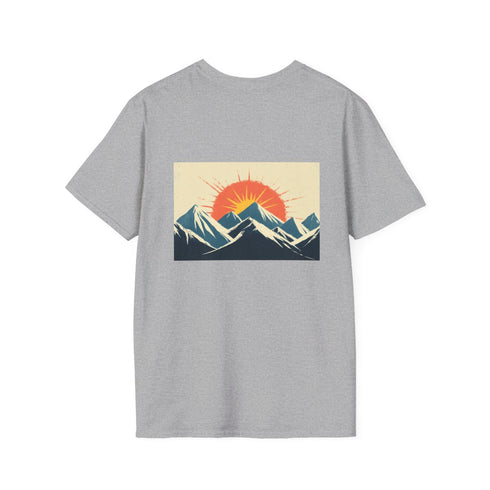 Retro Wave Mountains Glowing Sun Shirt
