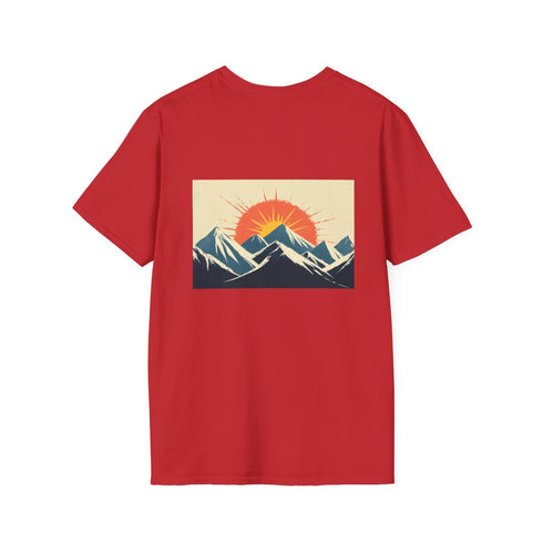 Retro Wave Mountains Glowing Sun Shirt