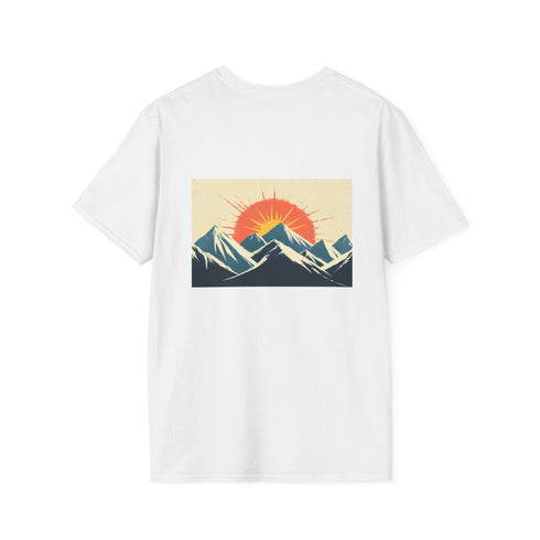 Retro Wave Mountains Glowing Sun Shirt