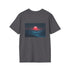 Retro Wave Mountains Glowing Sun T-Shirt