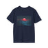 Retro Wave Mountains Glowing Sun T-Shirt