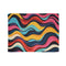 "Retro Waves Bed Cover: Vibrant & Seamless"