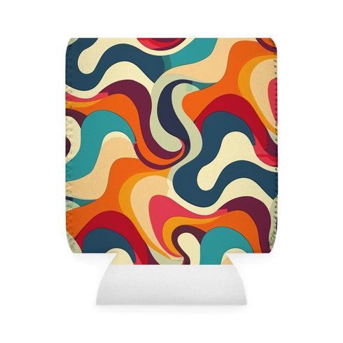 Retro Waves Can Cooler Sleeve: Ride the Waves in Style!