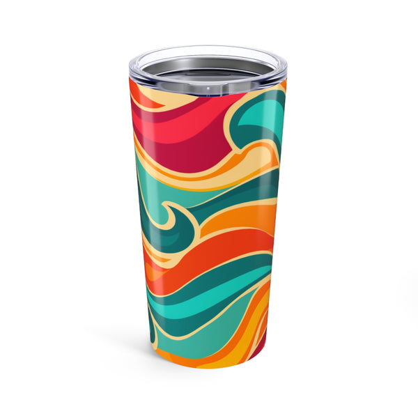 Retro Waves Drinking Bottle: Hydration with Style