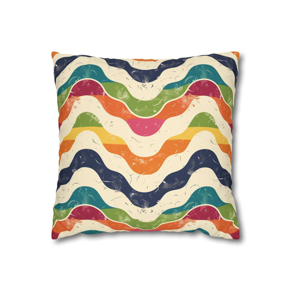 "Retro Waves Vibrant Pillowcase"