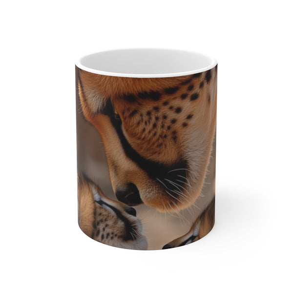 "Reunited Cheetah Family Coffee Mug"