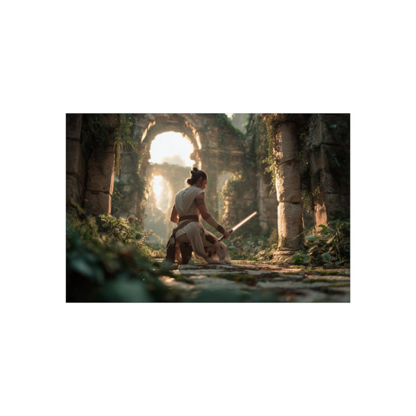 Rey Lightsaber Training in Action