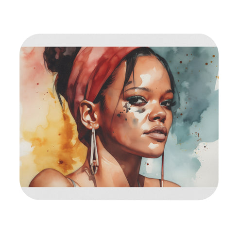 Rihanna Watercolor Luxe Mouse Pad