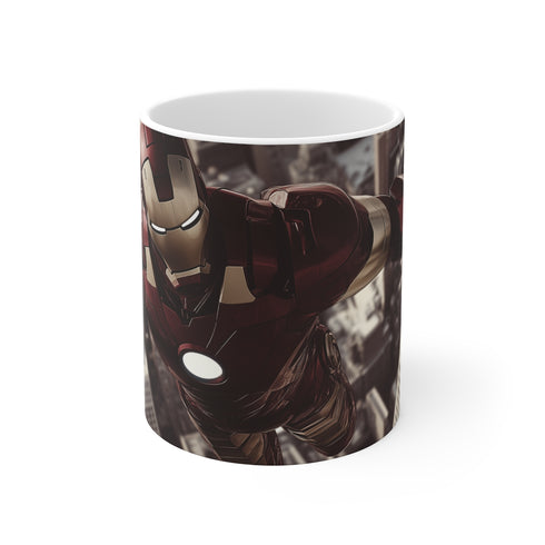 "Rise with Iron Man" - Exclusive Flying Stark Tower Mug