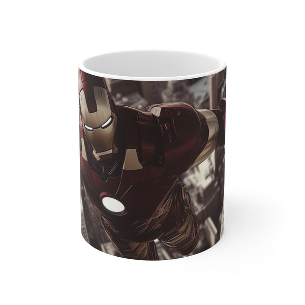 "Rise with Iron Man" - Exclusive Flying Stark Tower Mug