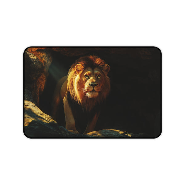 "Roar into Productivity with Simba Desk Mat"