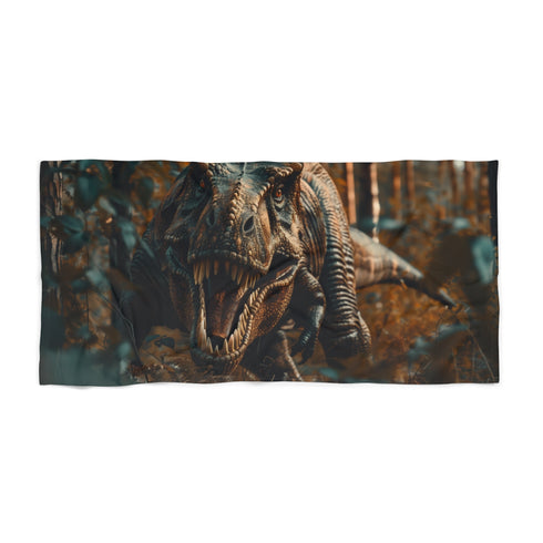 "Roar on the Shore: T-Rex Beach Towel"