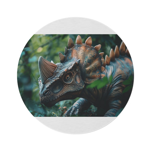 "Roar-some Stegosaurus Round Rug"