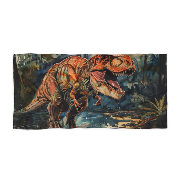 "Roar-some T-Rex Beach Towel"