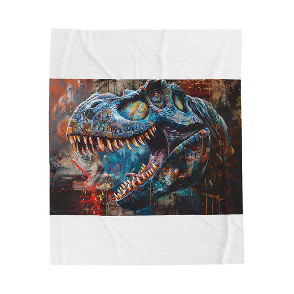 "Roar-some T-Rex Dino Blanket"