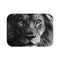 "Roar-Worthy Lion Blue Eyes Mat"